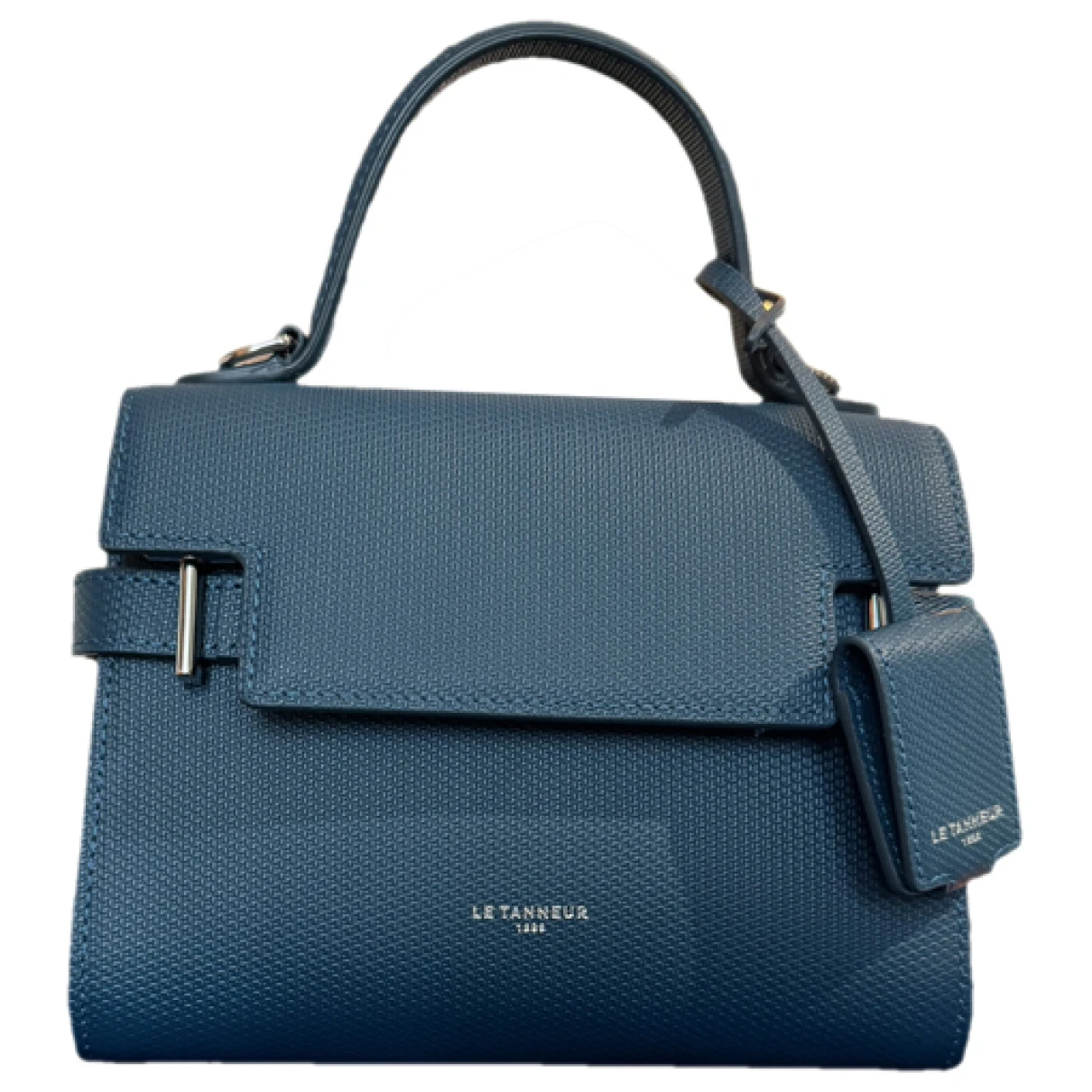 Pre-owned Le Tanneur Leather Handbag In Blue