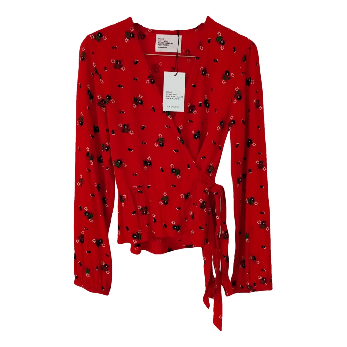 Pre-owned Leon & Harper Blouse In Red