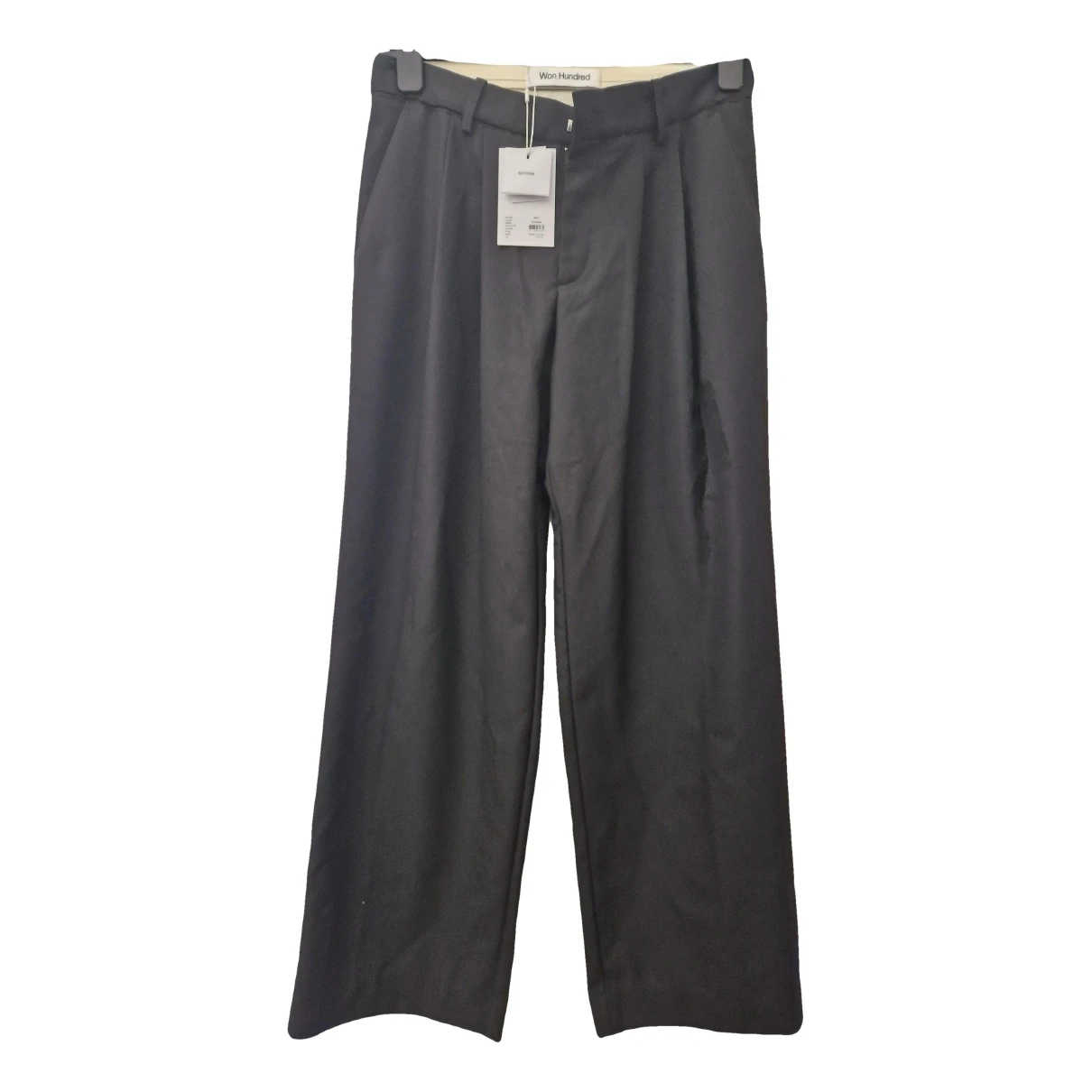 Pre-owned Won Hundred Trousers In Black