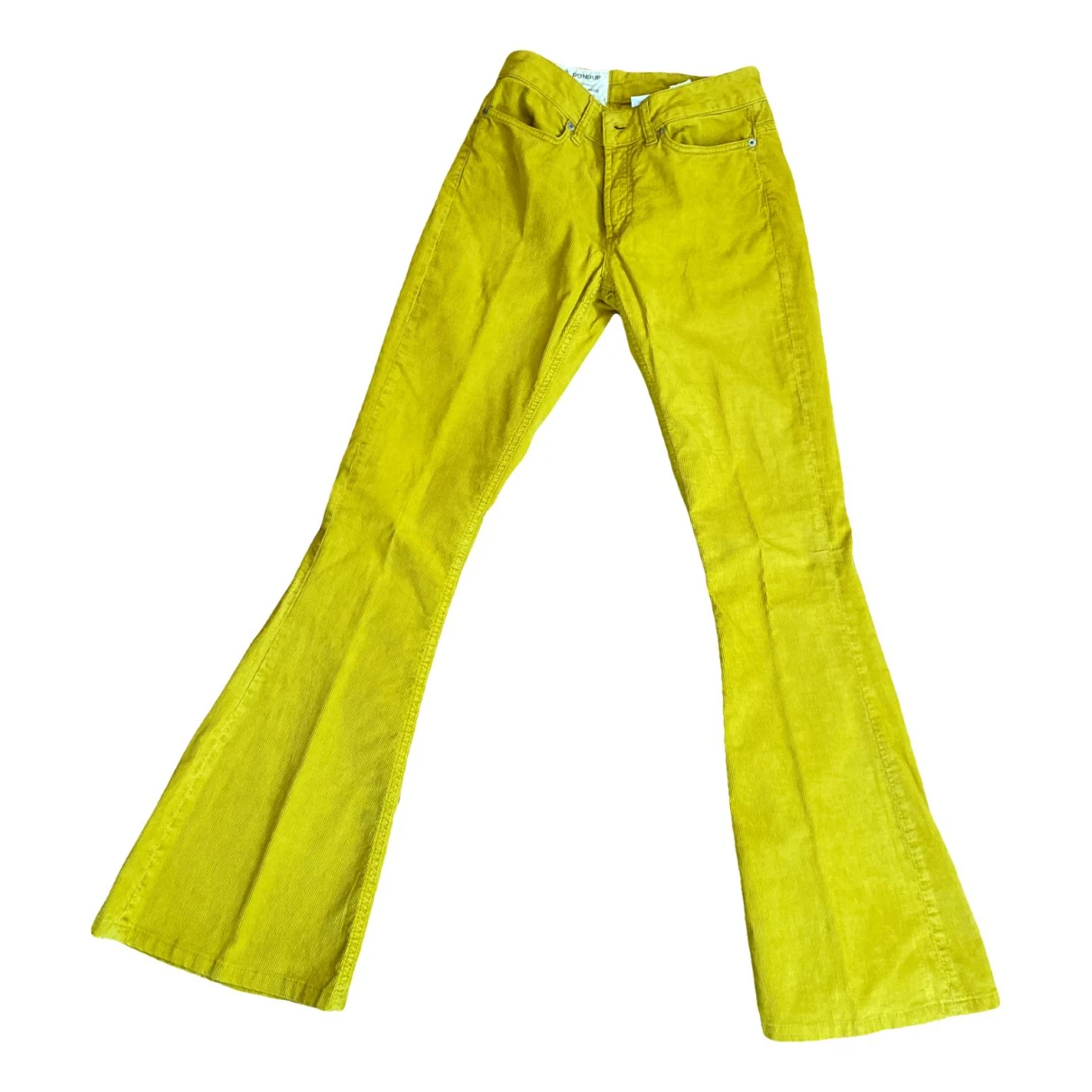 Pre-owned Dondup Trousers In Yellow