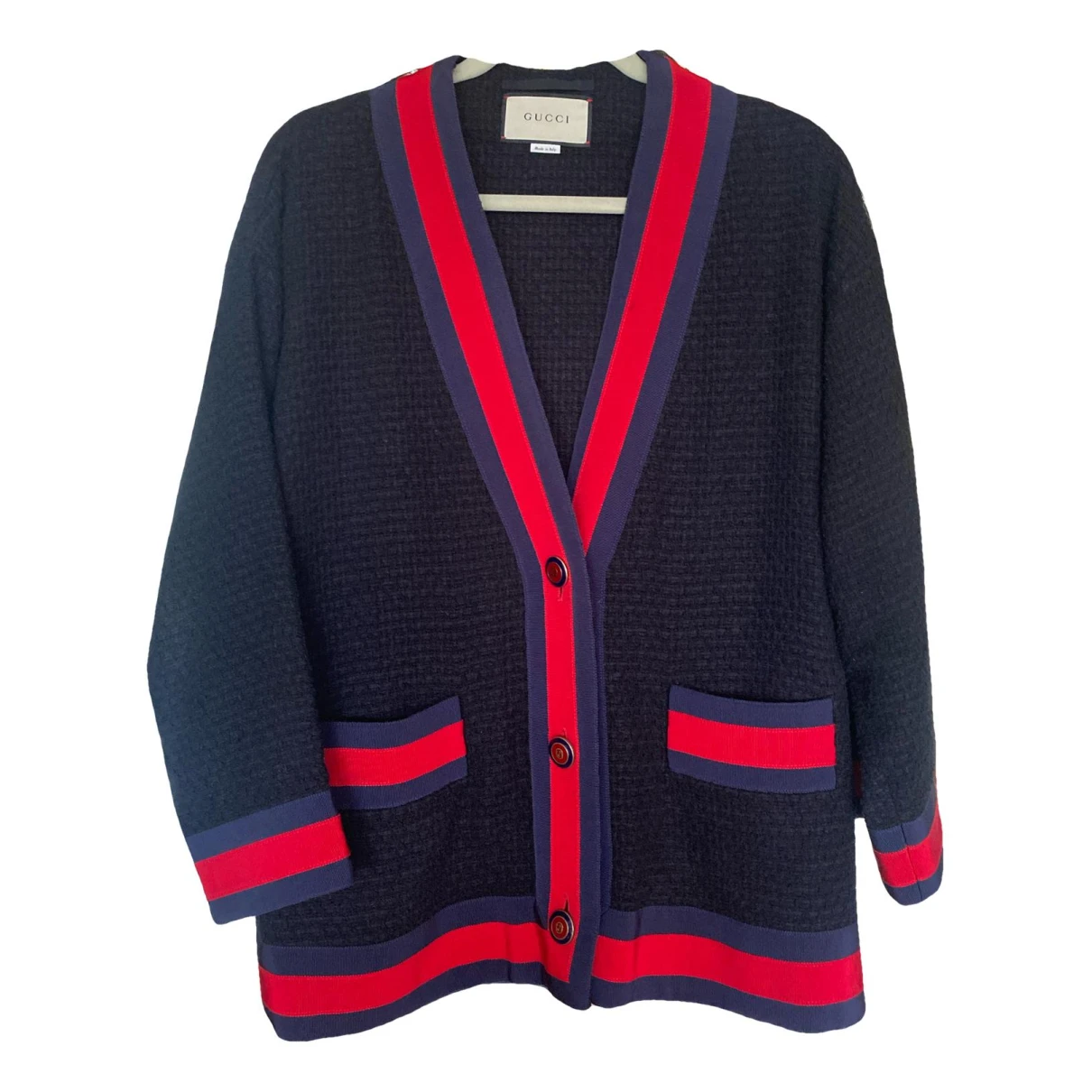 Pre-owned Gucci Cardigan In Black