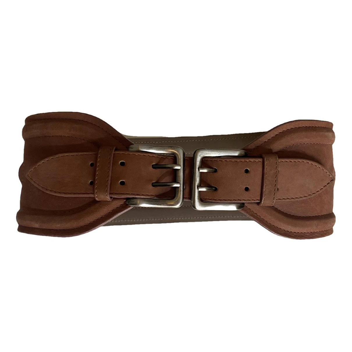 Pre-owned Patrizia Pepe Leather Belt In Brown