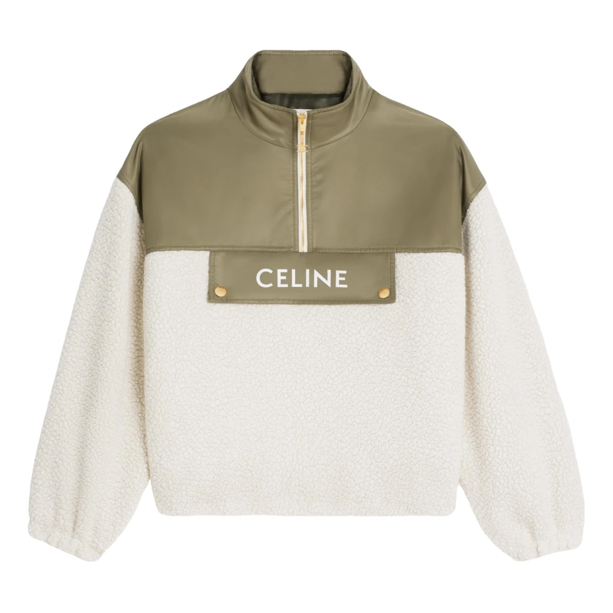 Pre-owned Celine Cashmere Jacket In Khaki