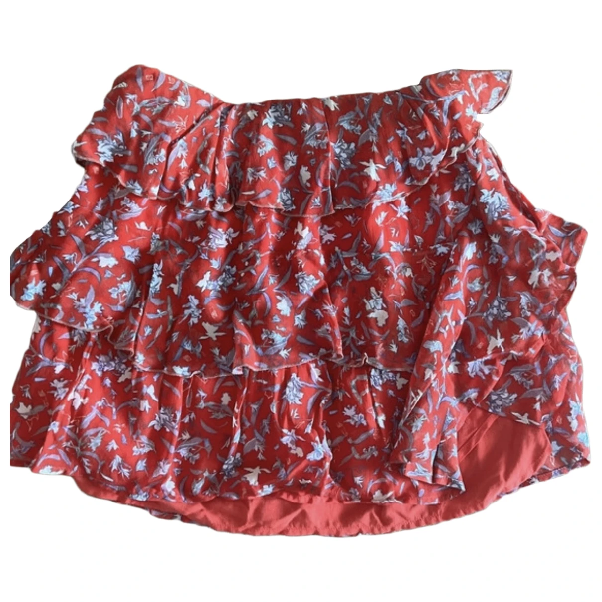 Pre-owned Iro Mini Skirt In Red