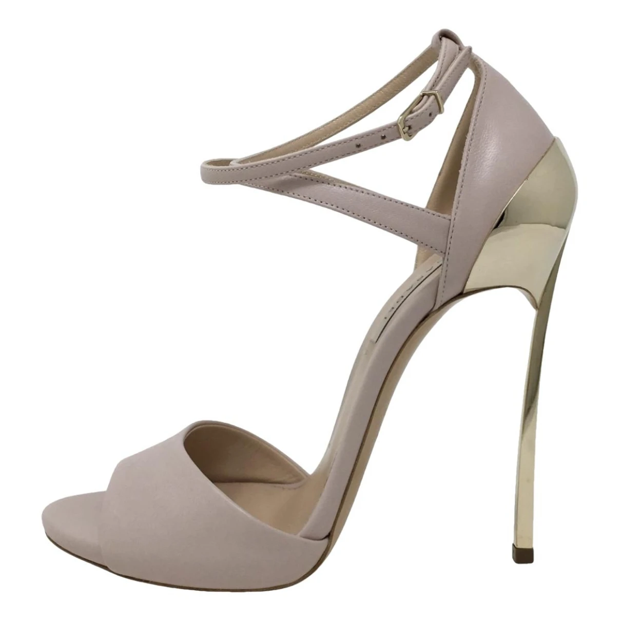 Pre-owned Casadei Leather Sandal In Pink