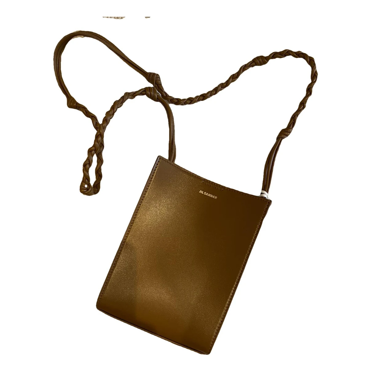 Pre-owned Jil Sander Tangle Leather Crossbody Bag In Brown