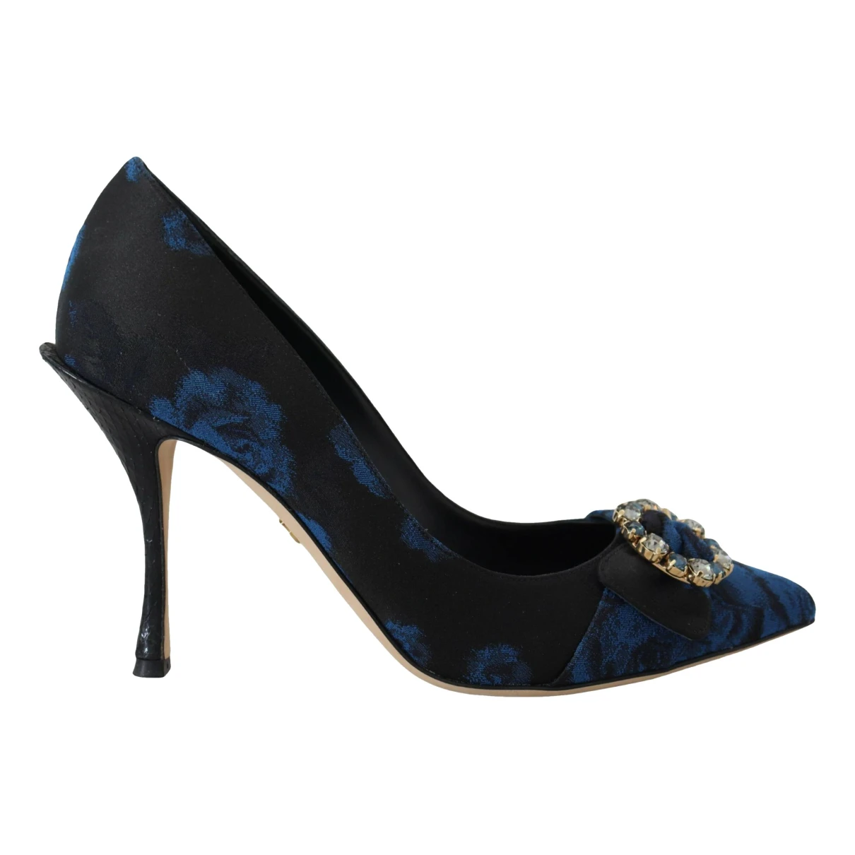 Pre-owned Dolce & Gabbana Cloth Heels In Blue