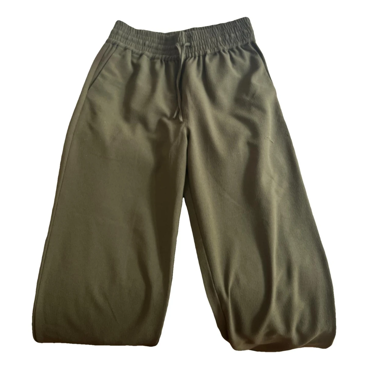 Pre-owned Ganni Chino Pants In Khaki