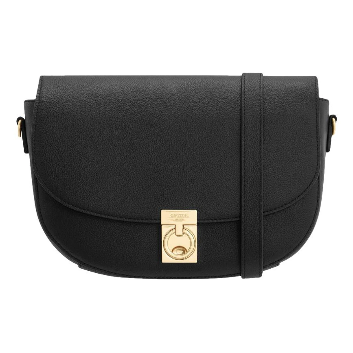 Pre-owned Oroton Leather Crossbody Bag In Black