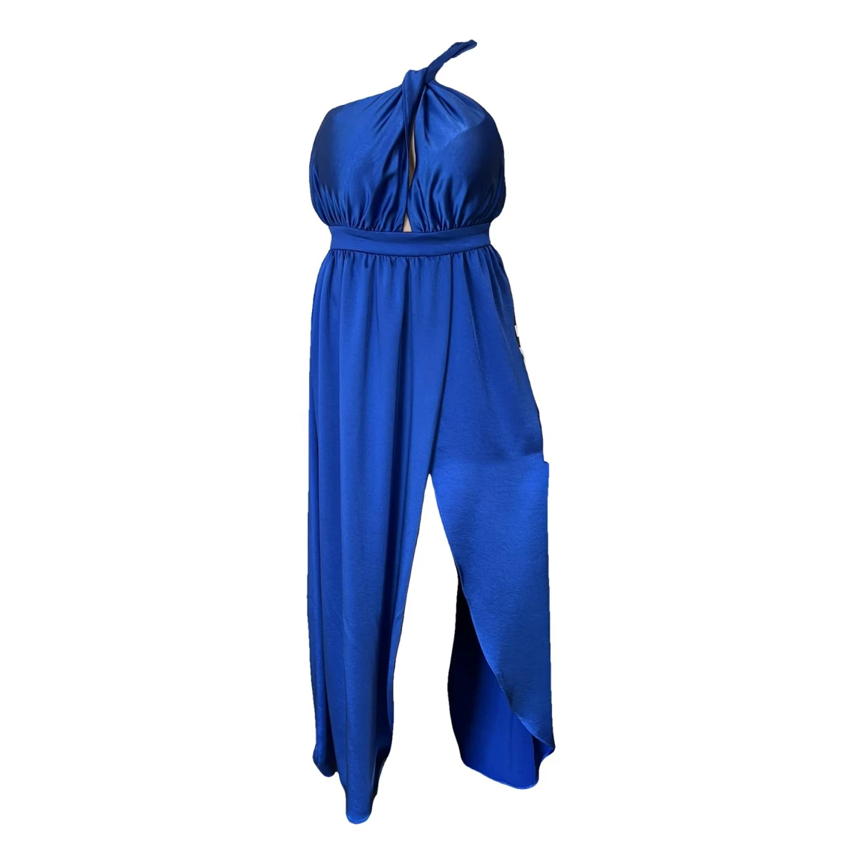Pre-owned Pinko Silk Dress In Blue