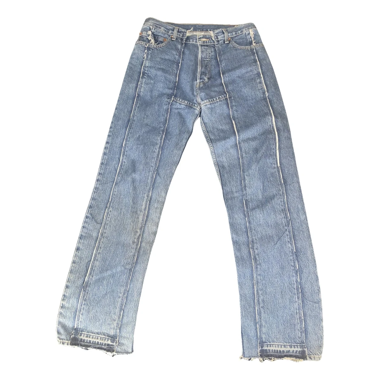 Pre-owned Vetements Straight Jeans In Blue