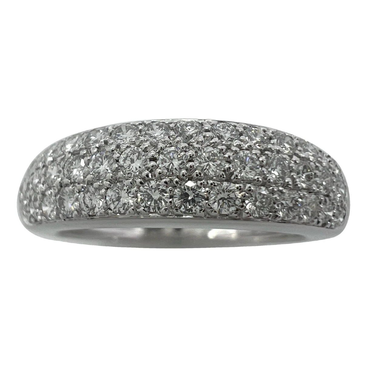 Pre-owned Van Cleef & Arpels White Gold Ring In Silver