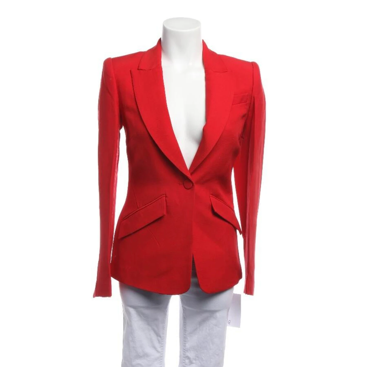 Pre-owned Roland Mouret Wool Blazer In Red