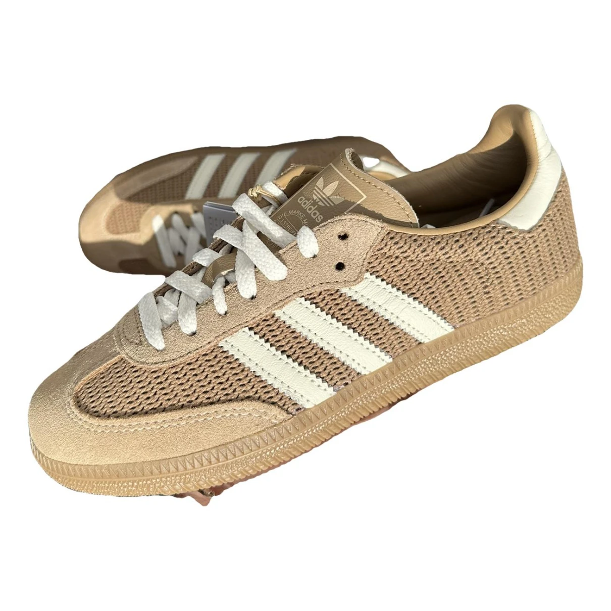 Pre-owned Adidas Originals Samba Trainers In Brown