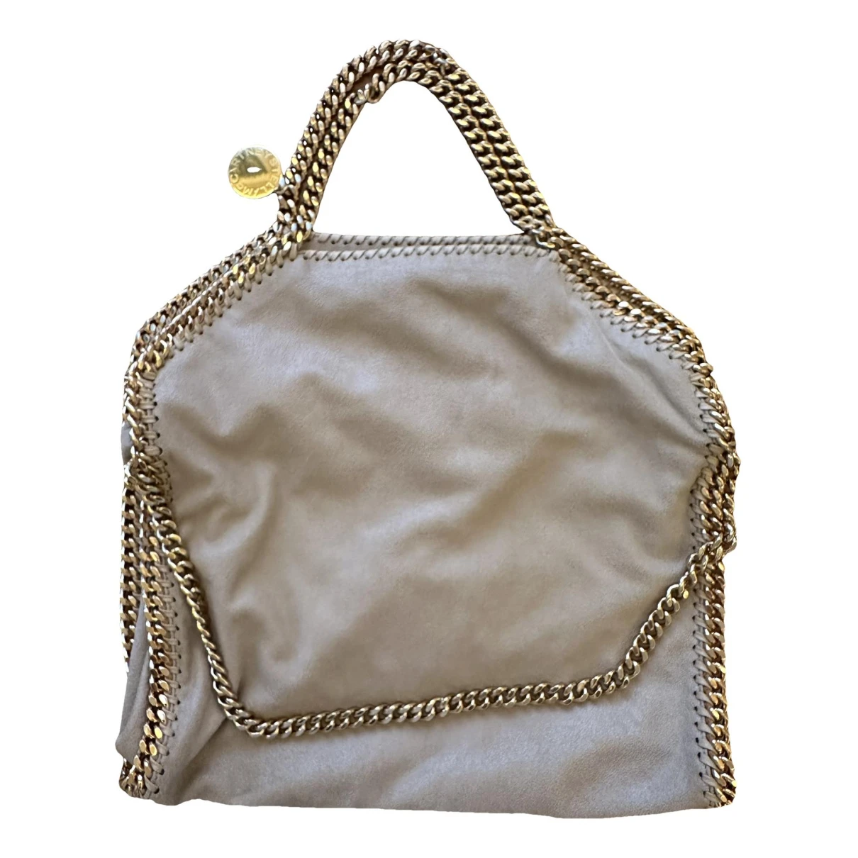 Pre-owned Stella Mccartney Falabella Leather Handbag In Beige