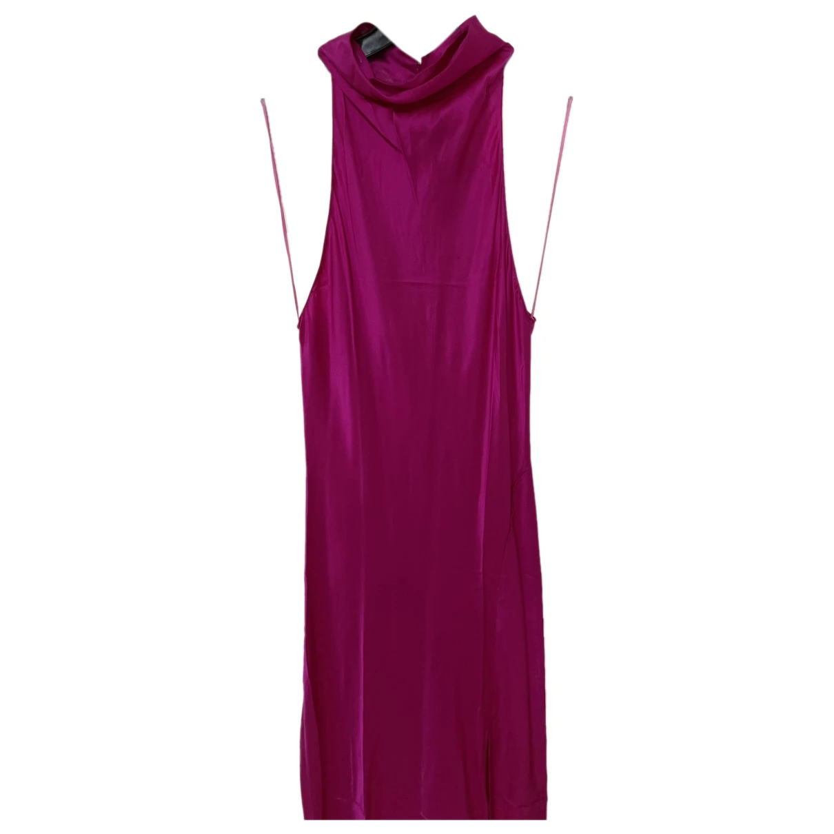 Pre-owned Amanda Uprichard Silk Mid-length Dress In Pink