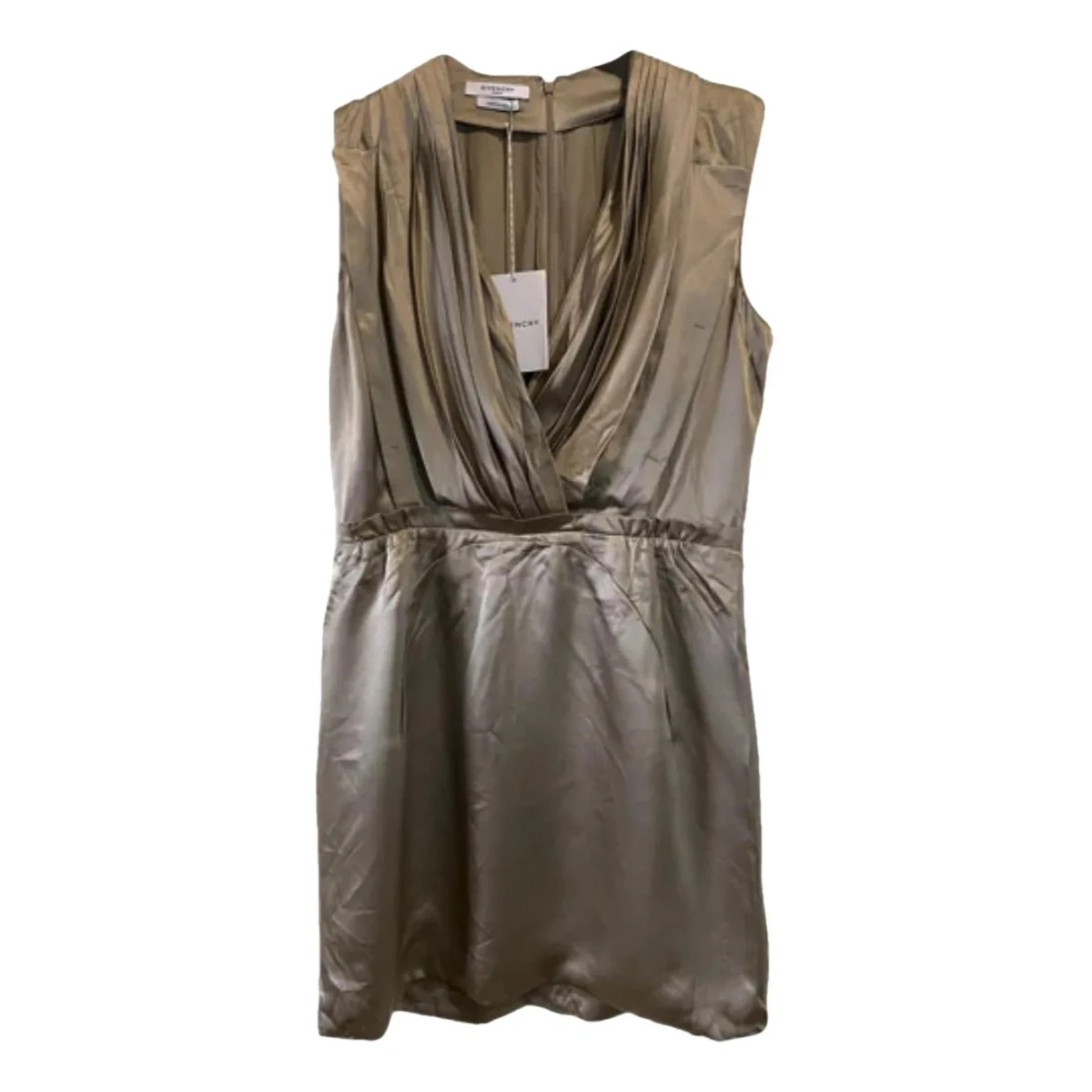 Pre-owned Givenchy Silk Mid-length Dress In Gold