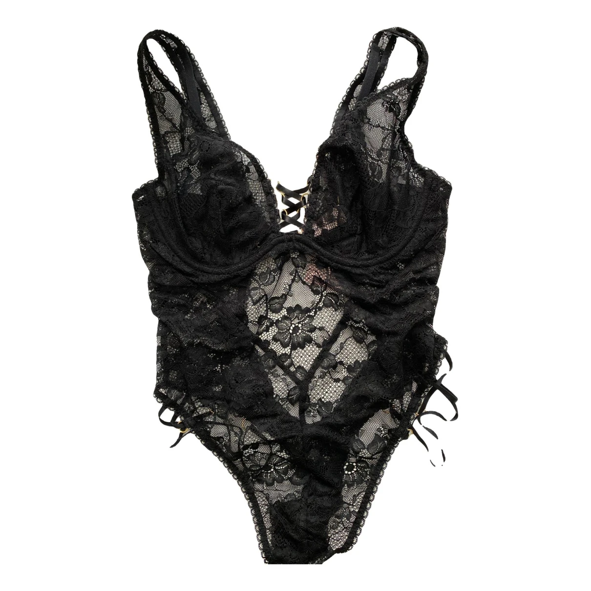 Pre-owned Agent Provocateur Lace Top In Black
