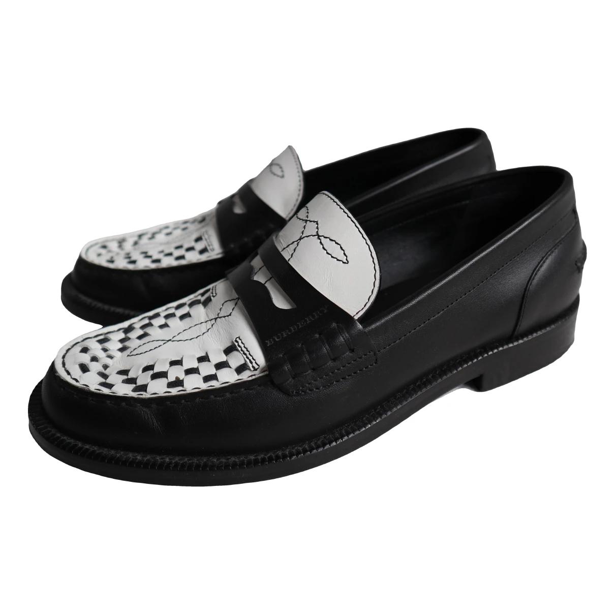 Pre-owned Burberry Leather Flats In Other