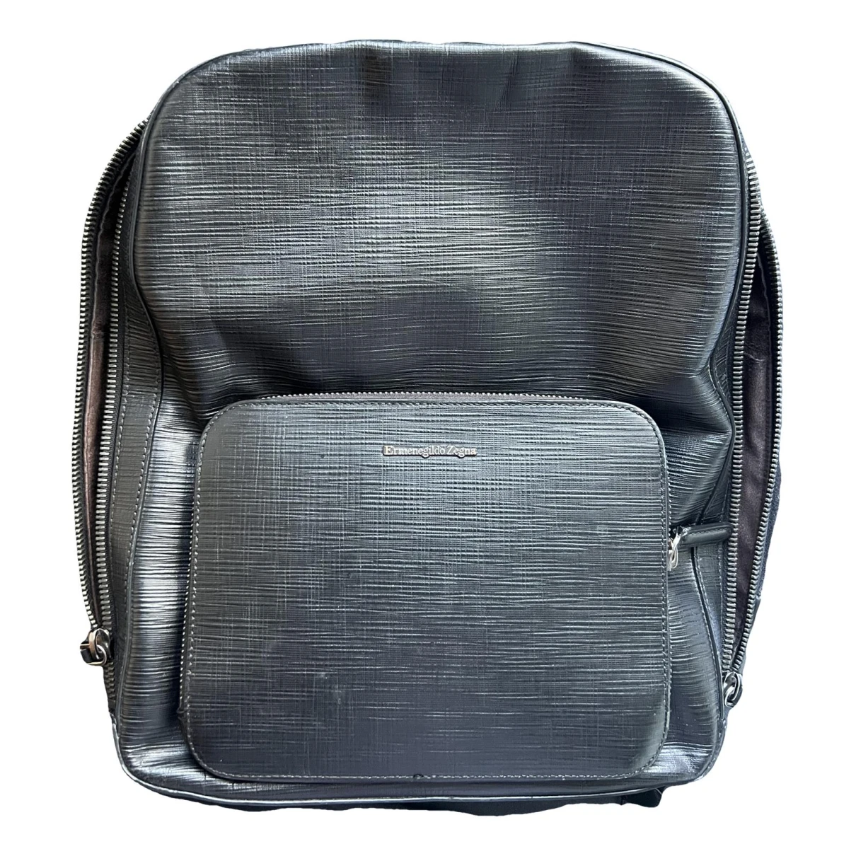 Pre-owned Ermenegildo Zegna Leather Bag In Black
