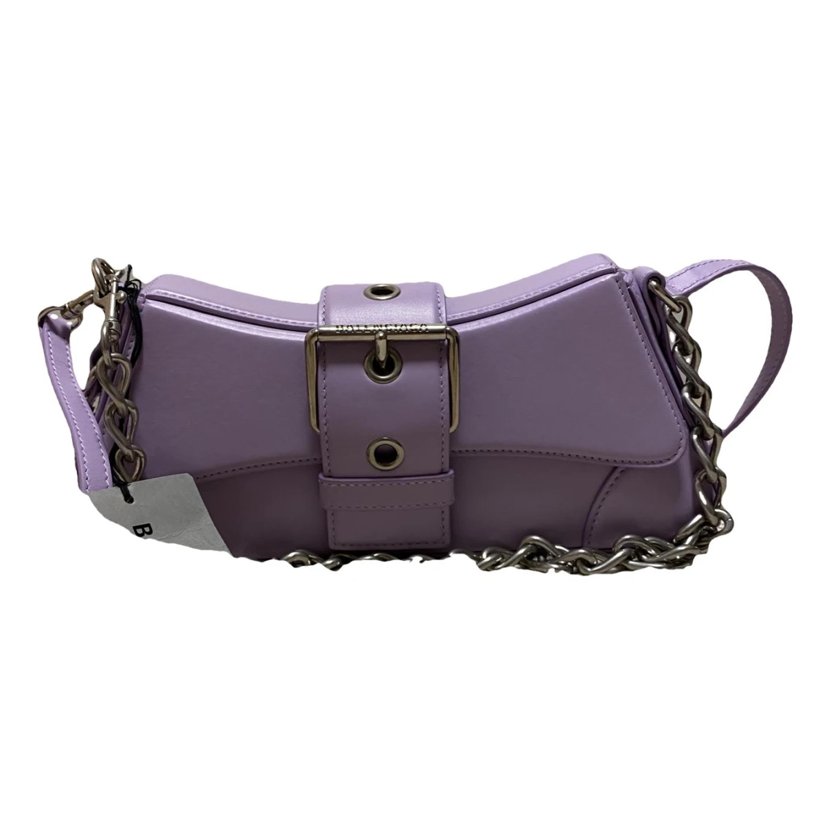 Pre-owned Balenciaga Lindsay Leather Handbag In Purple