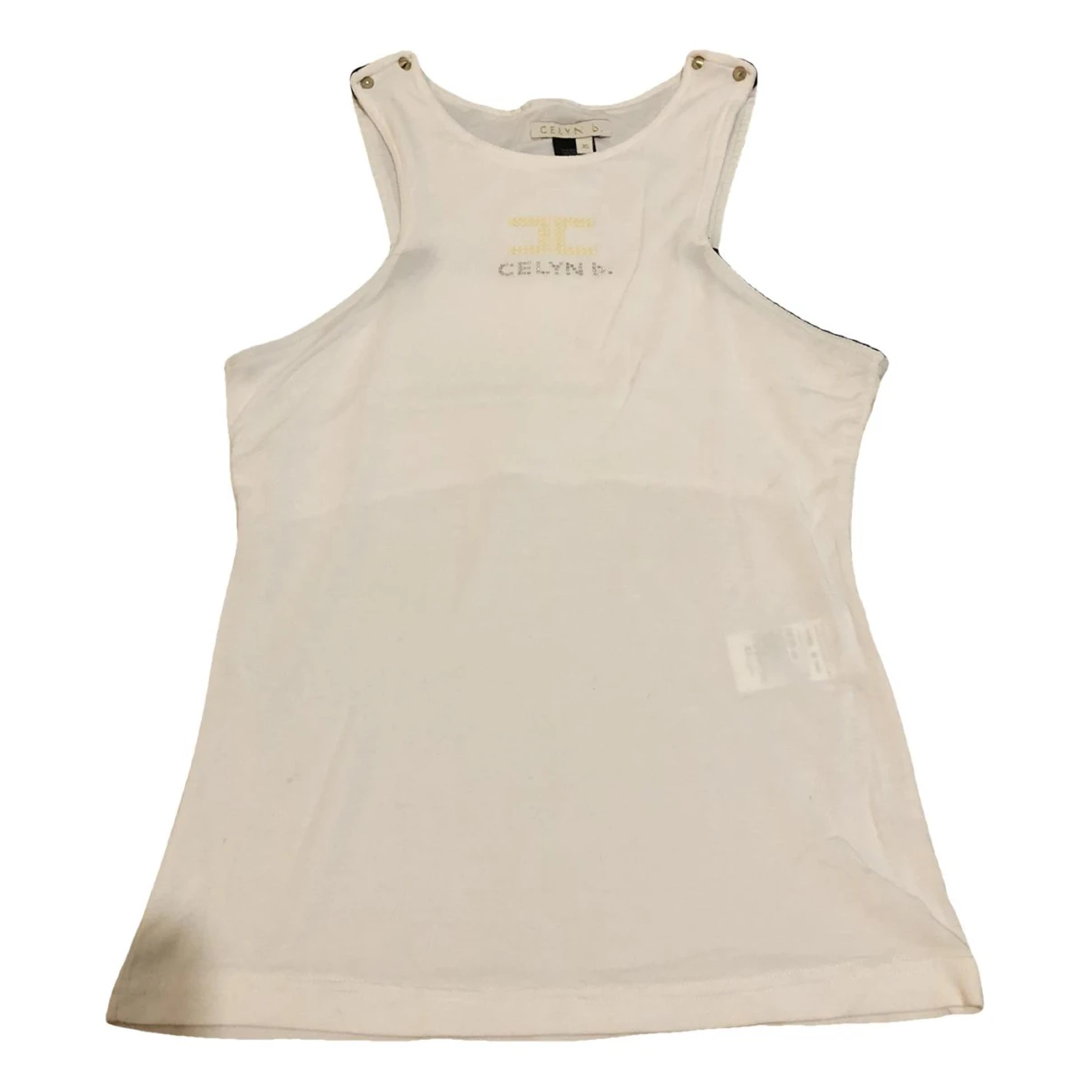 Pre-owned Elisabetta Franchi Silk T-shirt In White