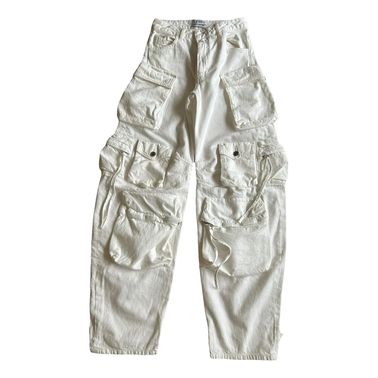 Pre-owned Attico Large Pants In White