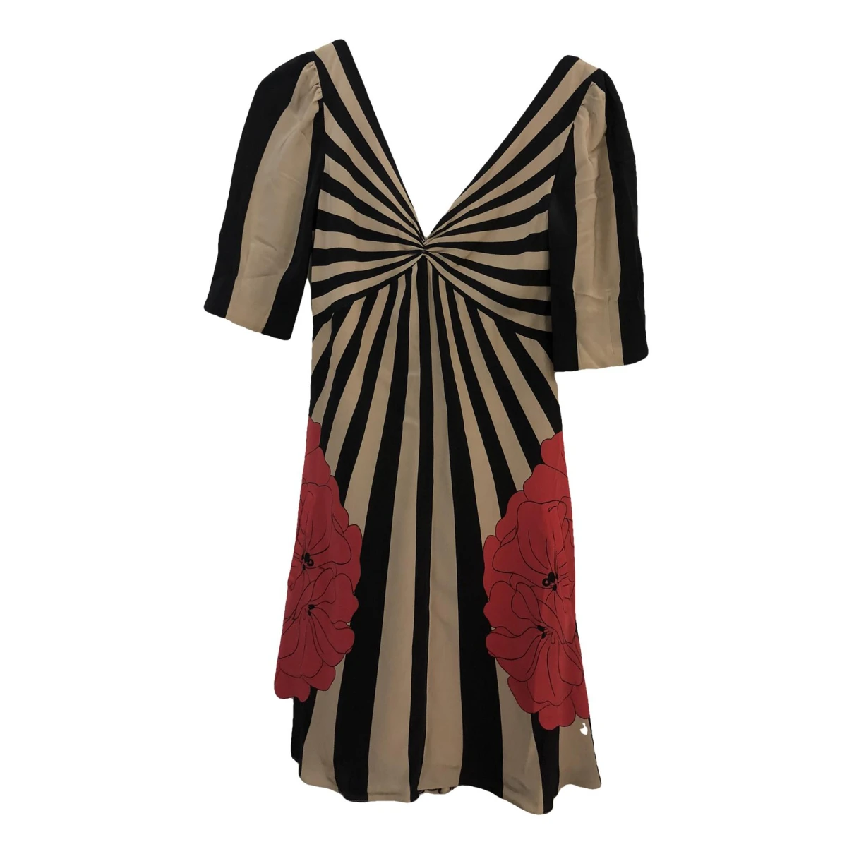 Pre-owned Temperley London Silk Mid-length Dress In Multicolour
