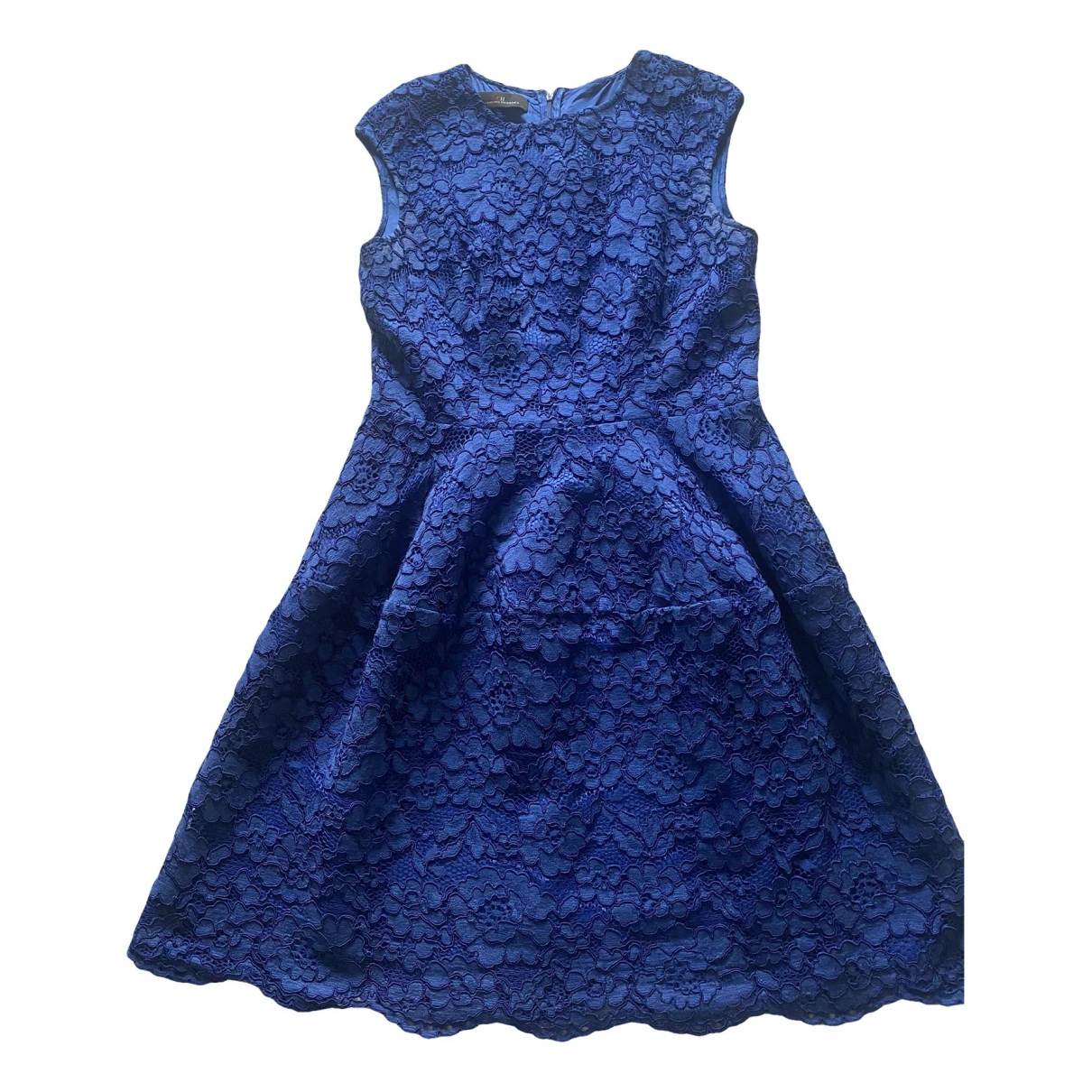 Pre-owned Carolina Herrera Mini Dress In Blue