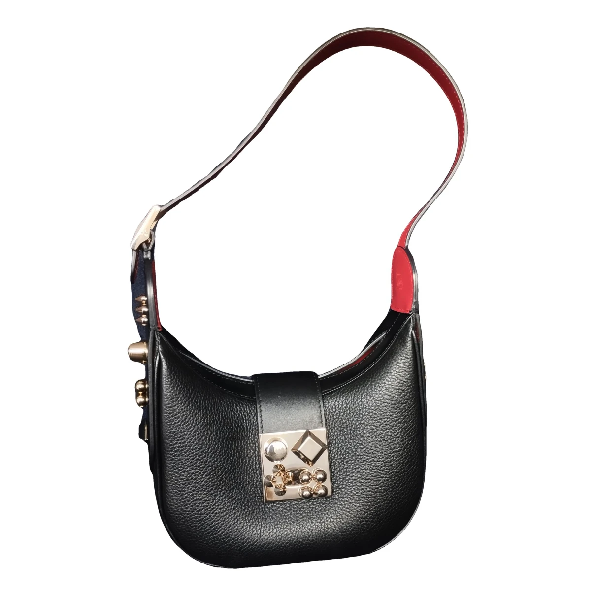 Pre-owned Christian Louboutin Carasky Leather Handbag In Black