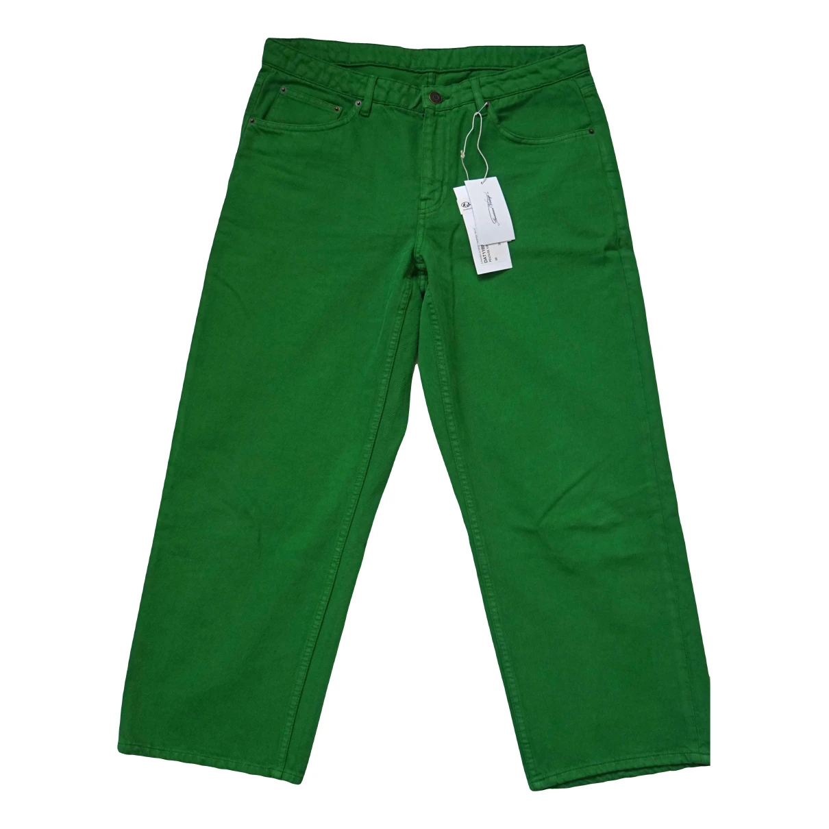 Pre-owned American Vintage Straight Jeans In Green