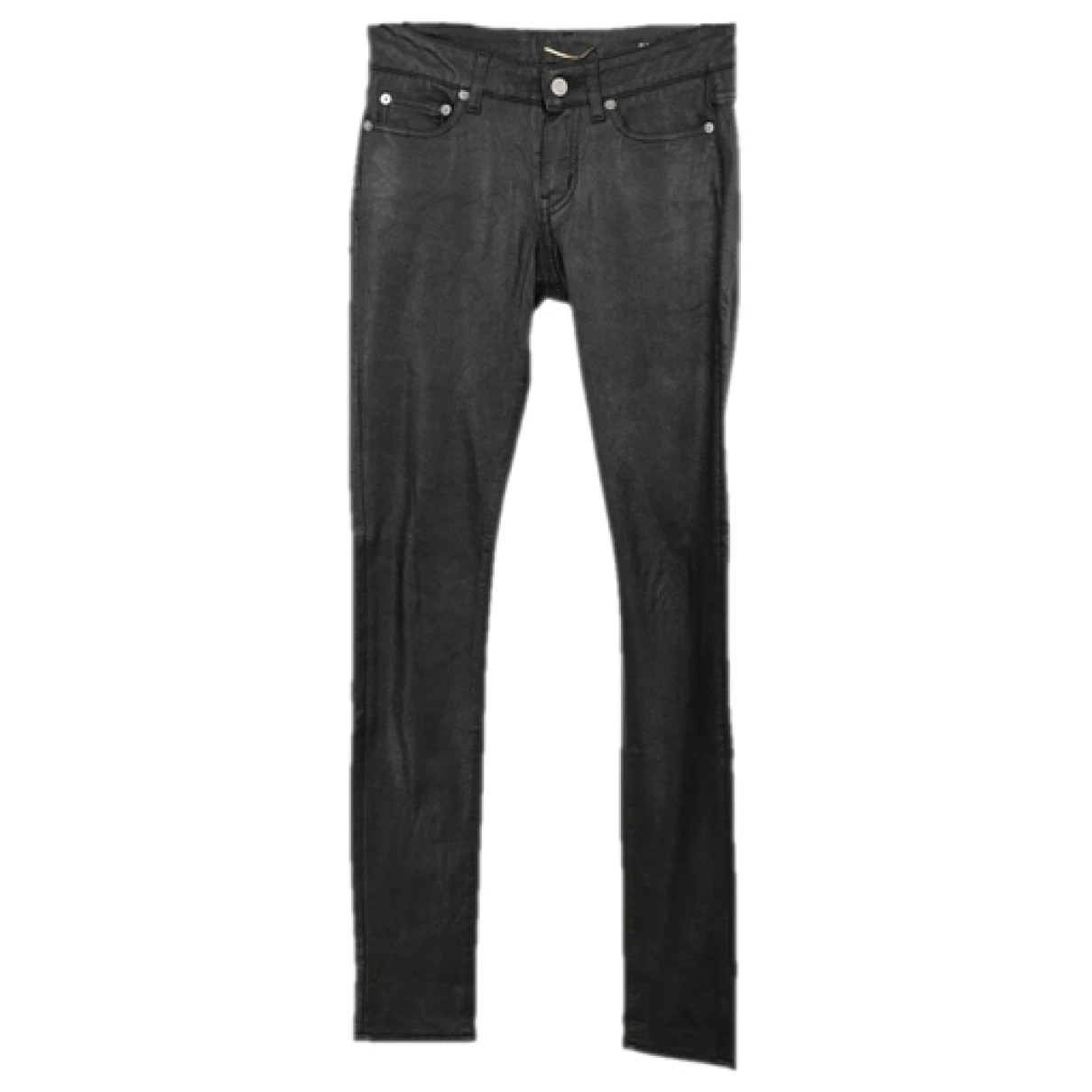 Pre-owned Saint Laurent Slim Pants In Black