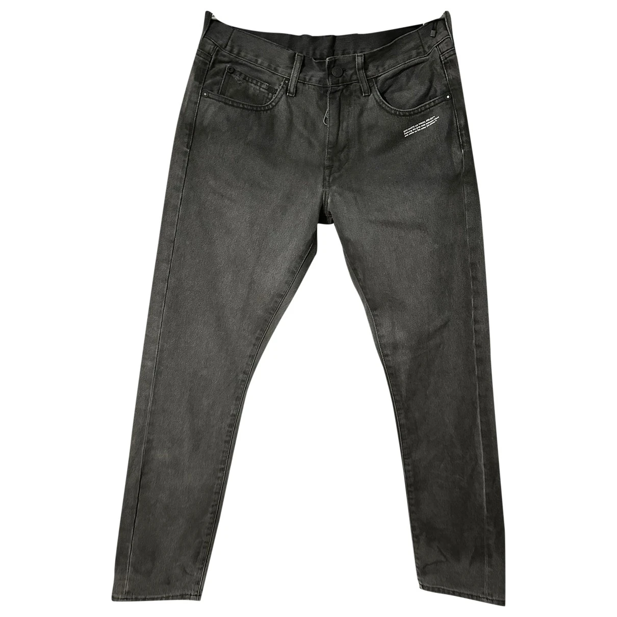 Pre-owned Off-white Slim Jean In Grey