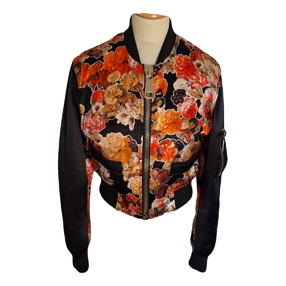Pre-owned Givenchy Silk Jacket In Orange