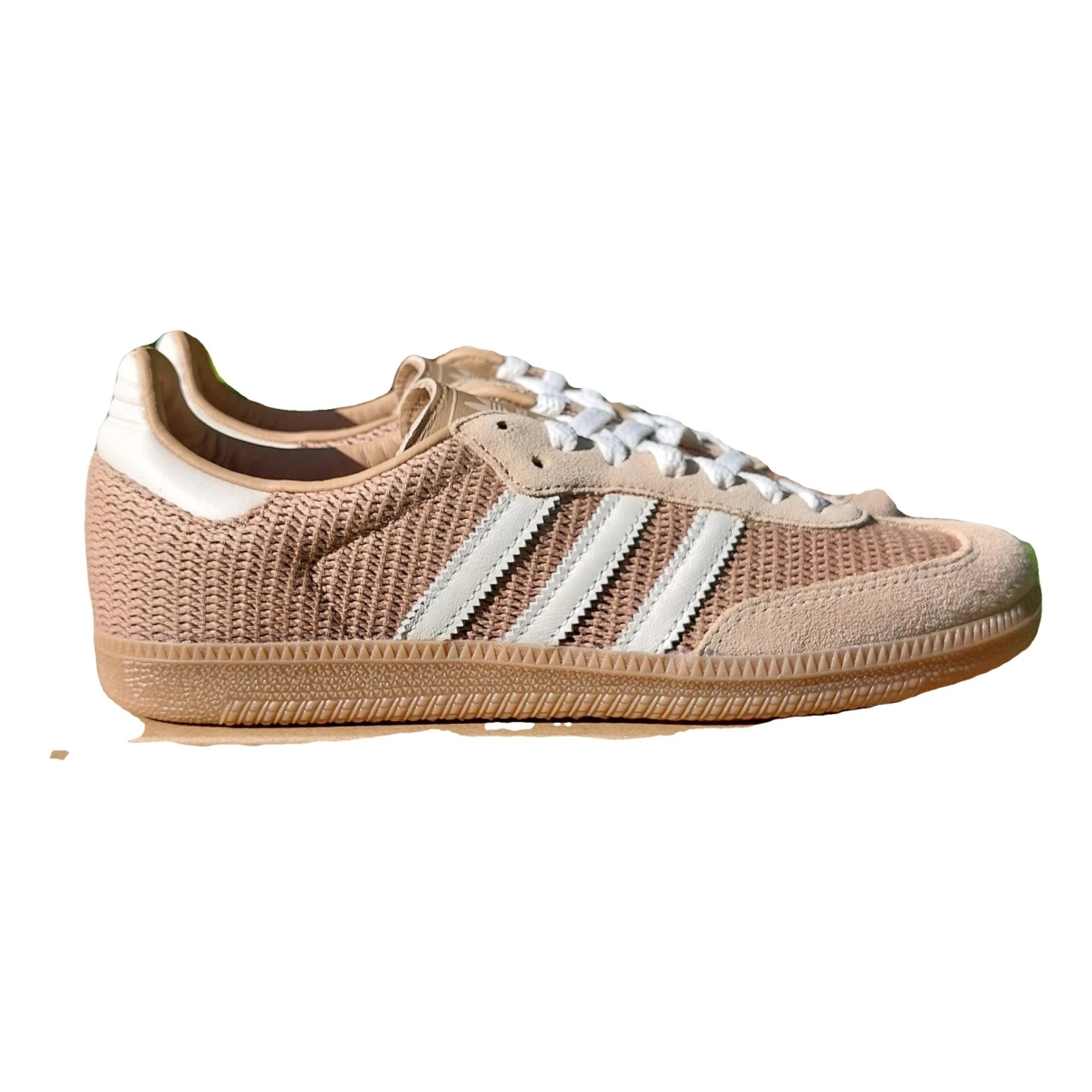 Pre-owned Adidas Originals Samba Vegan Leather Trainers In Brown