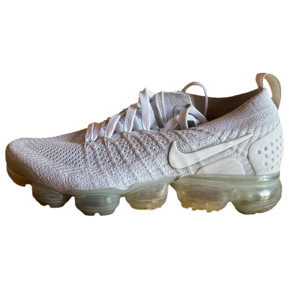Pre-owned Nike Air Vapormax Cloth Trainers In White