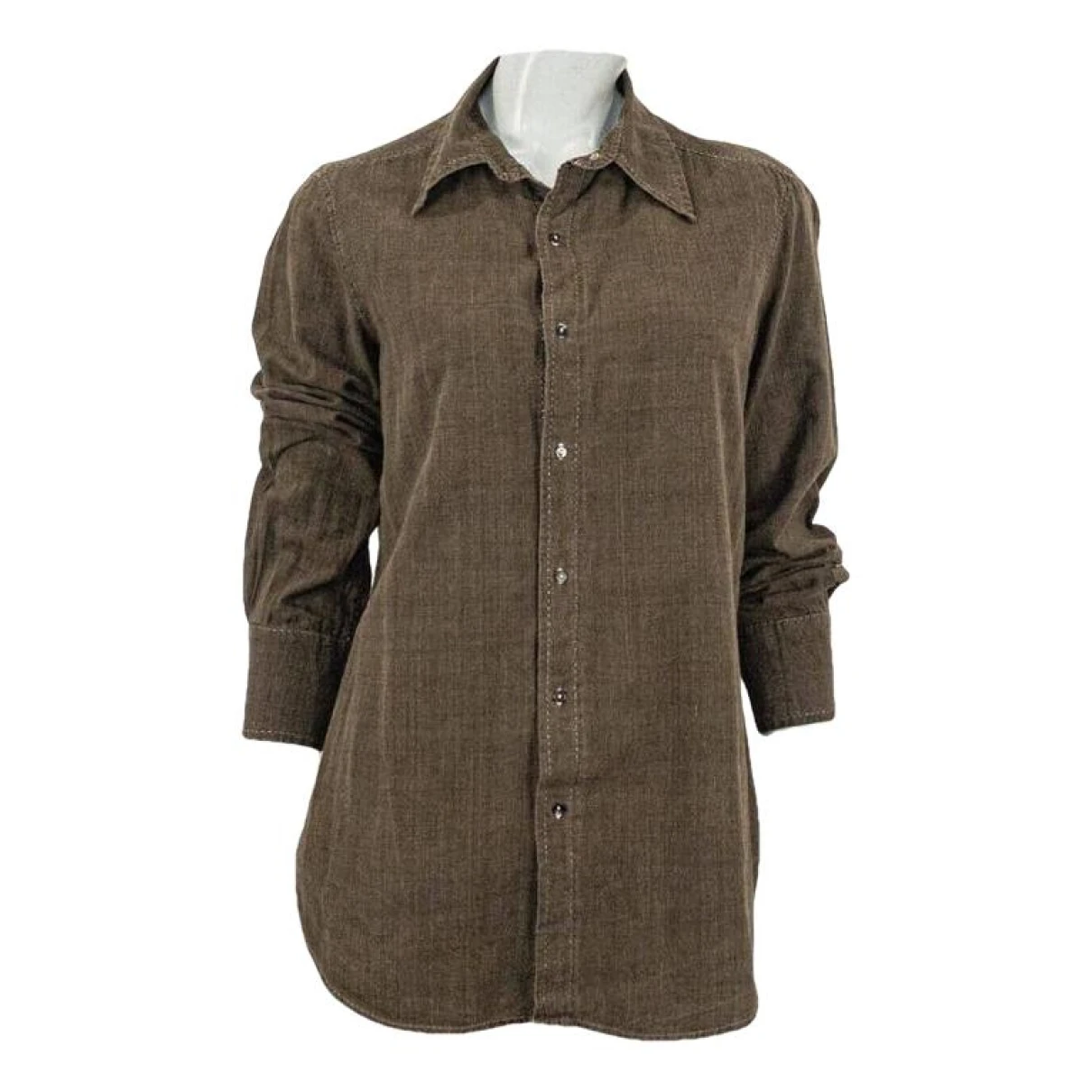 Pre-owned Dosa Shirt In Brown