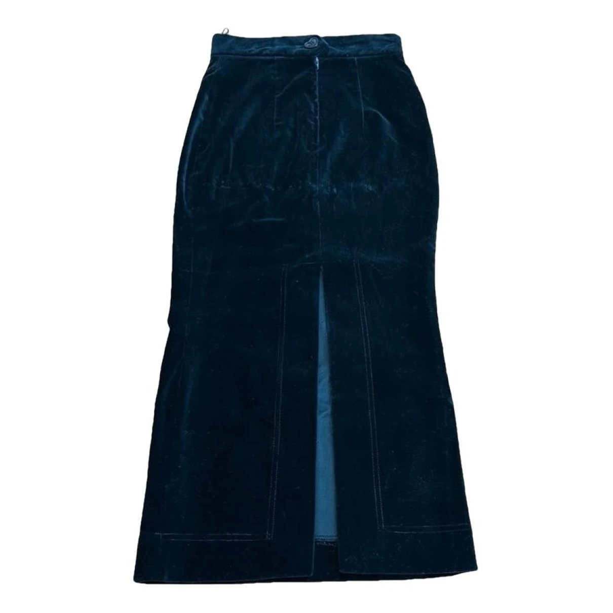 Pre-owned Moschino Cheap And Chic Velvet Mid-length Skirt In Black