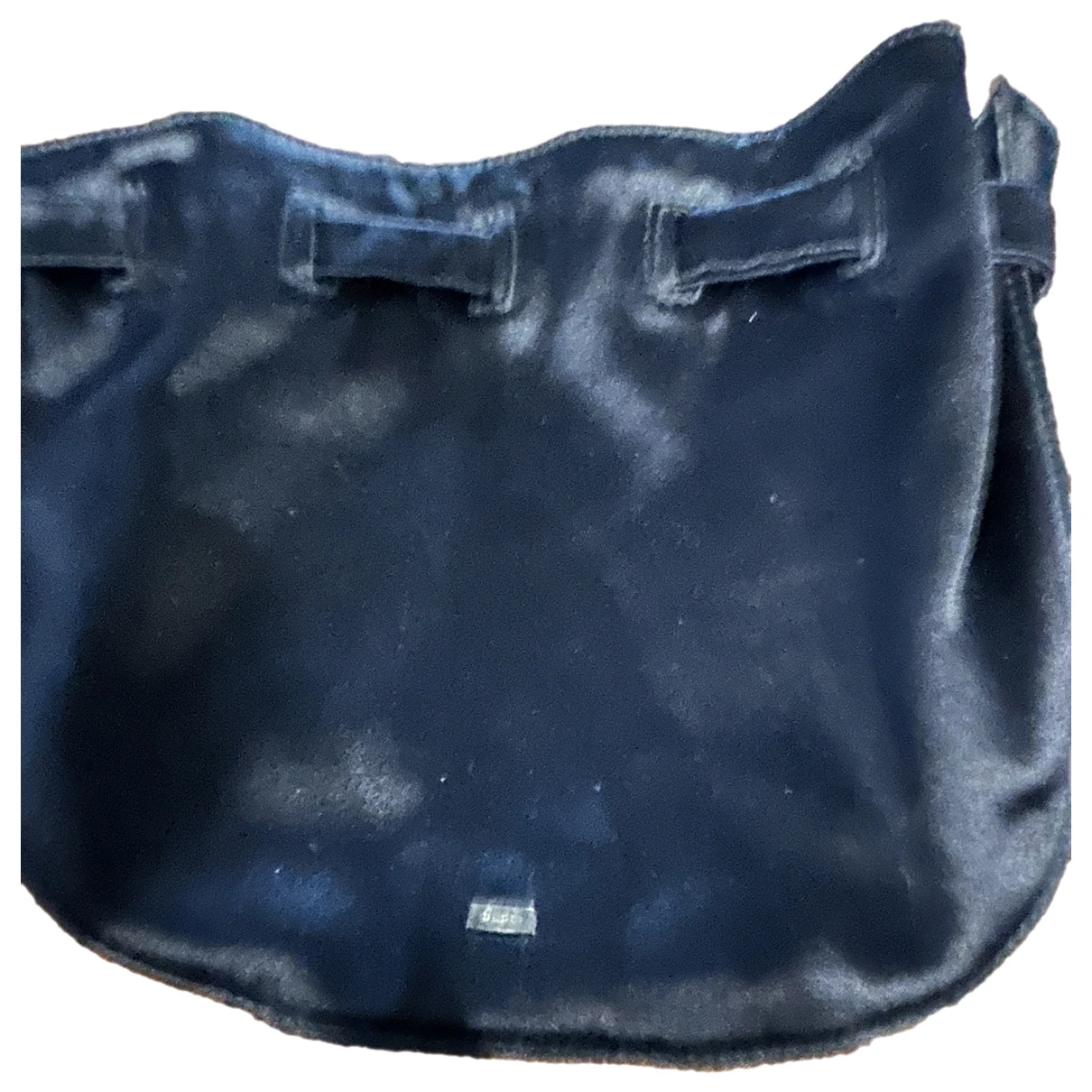Pre-owned Gucci Silk Clutch Bag In Black