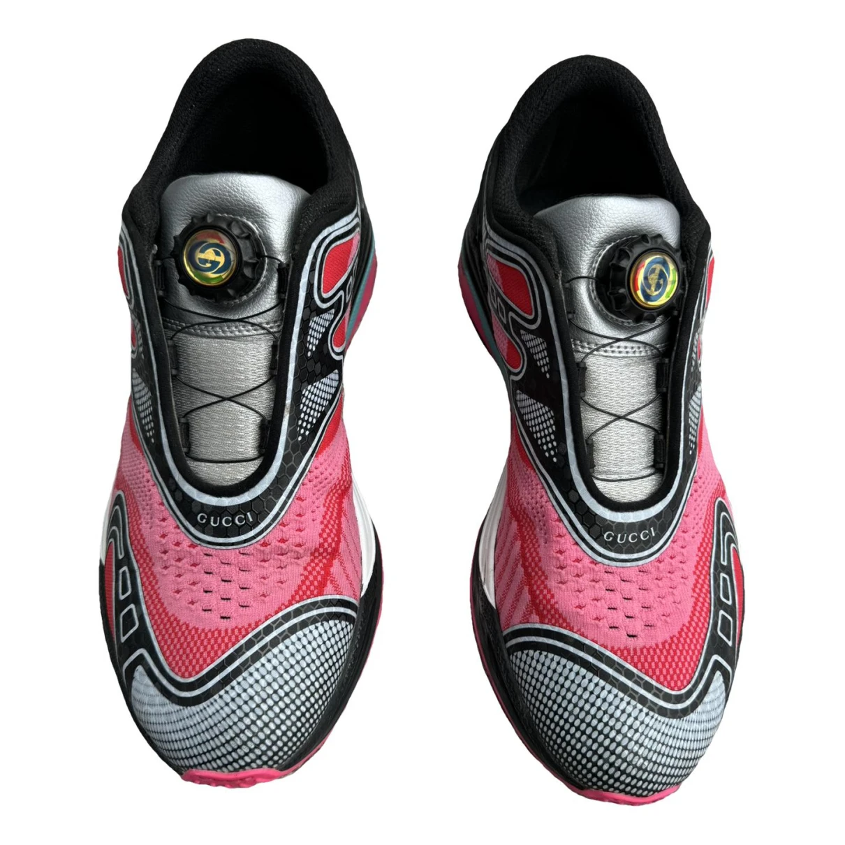 Pre-owned Gucci Ultrapace Trainers In Pink