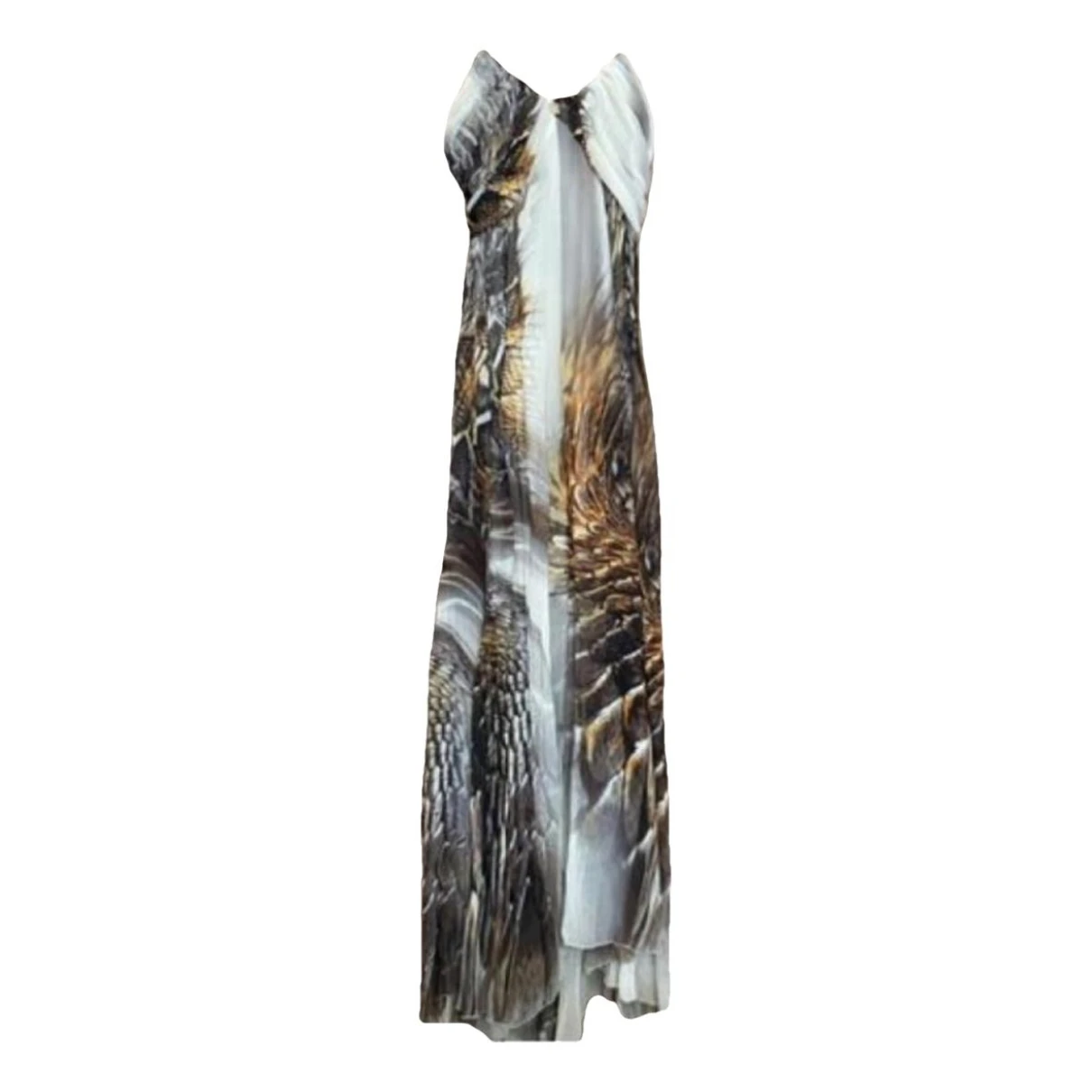 Pre-owned Roberto Cavalli Silk Maxi Dress In Other