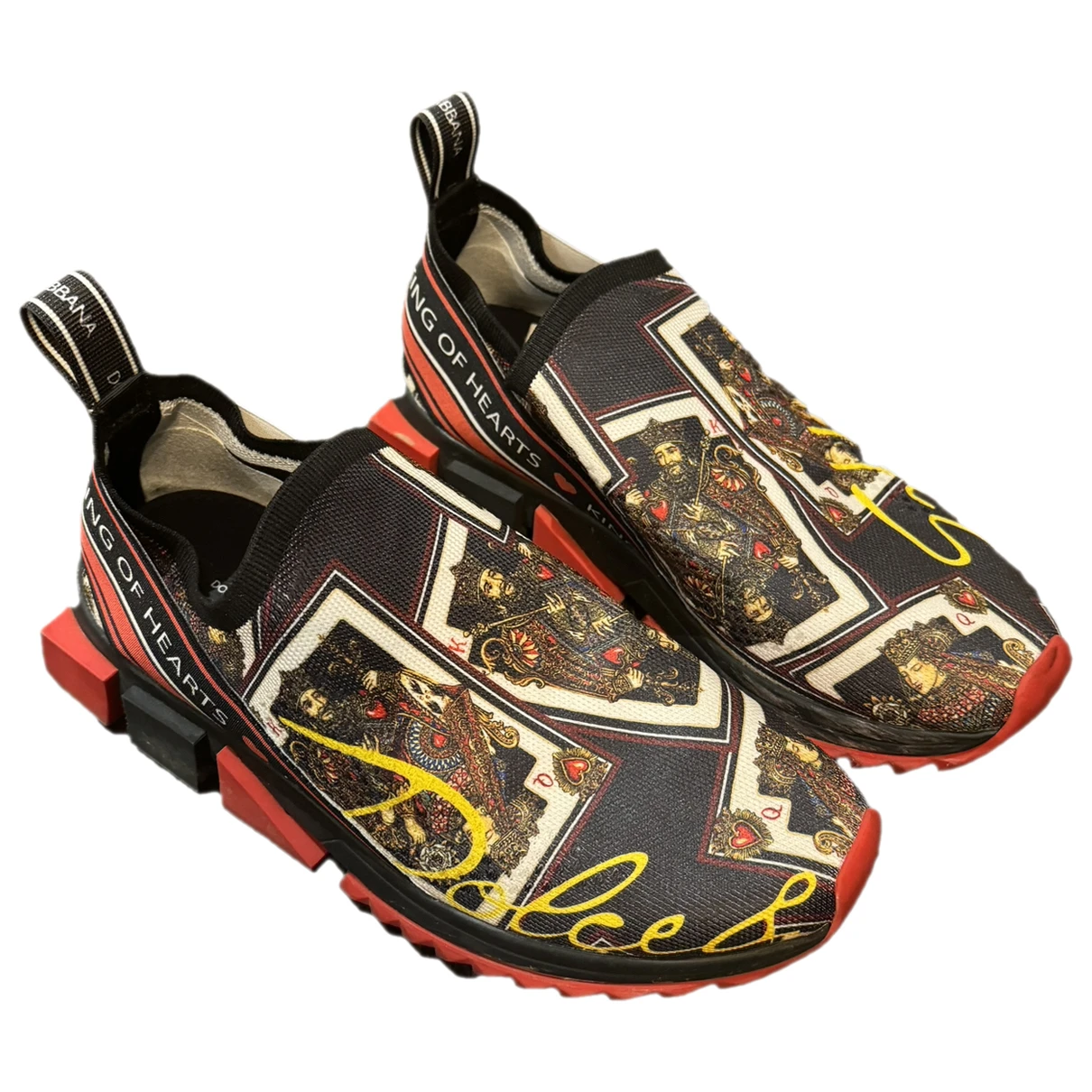 Pre-owned Dolce & Gabbana Sorrento Cloth Low Trainers In Multicolour
