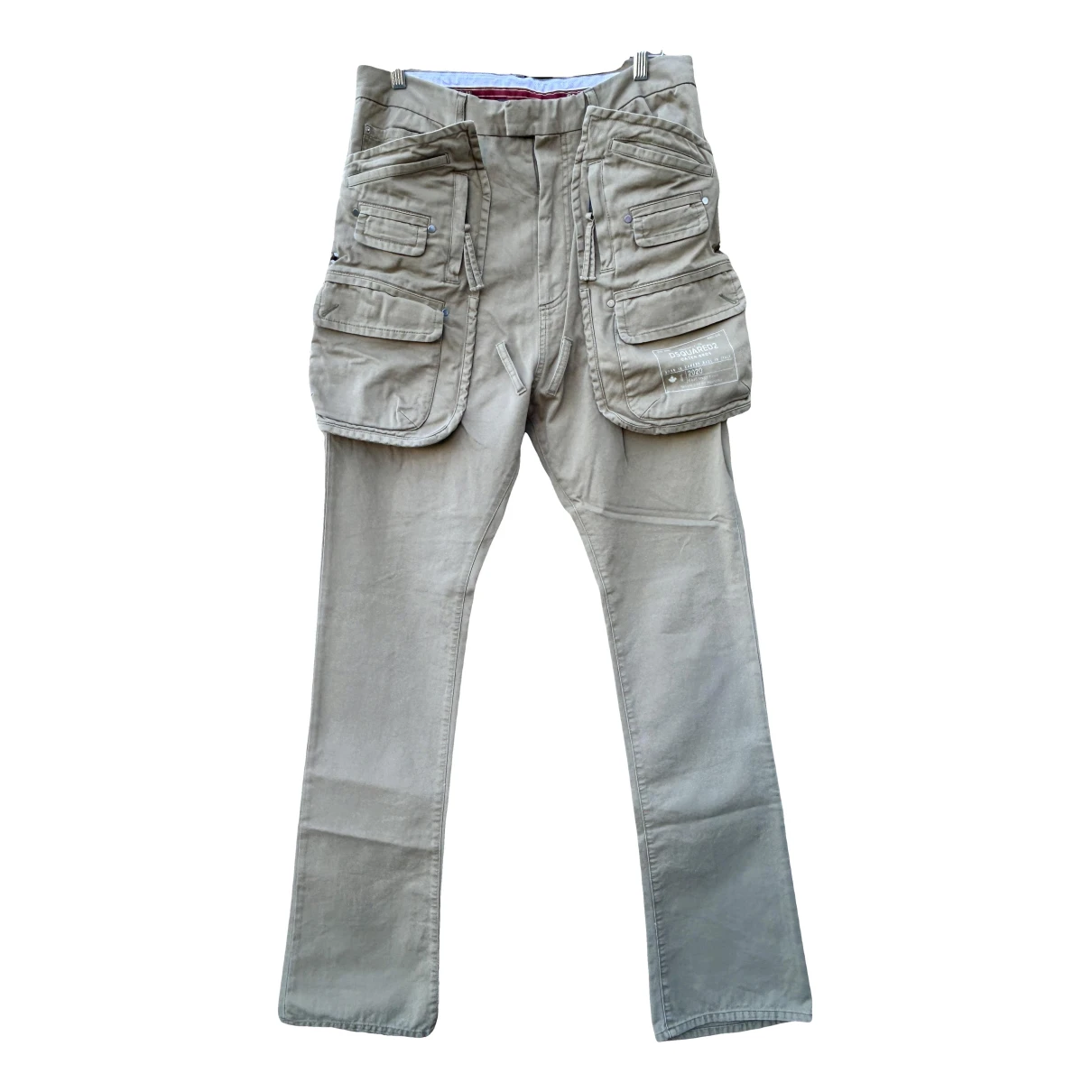 Pre-owned Dsquared2 Trousers In Camel
