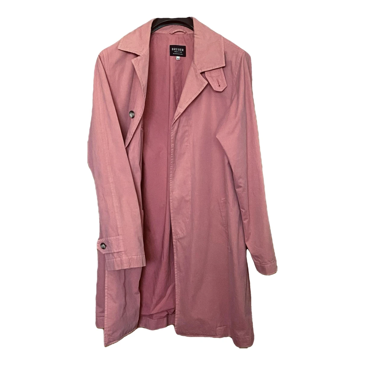 Pre-owned Breuer Trenchcoat In Pink