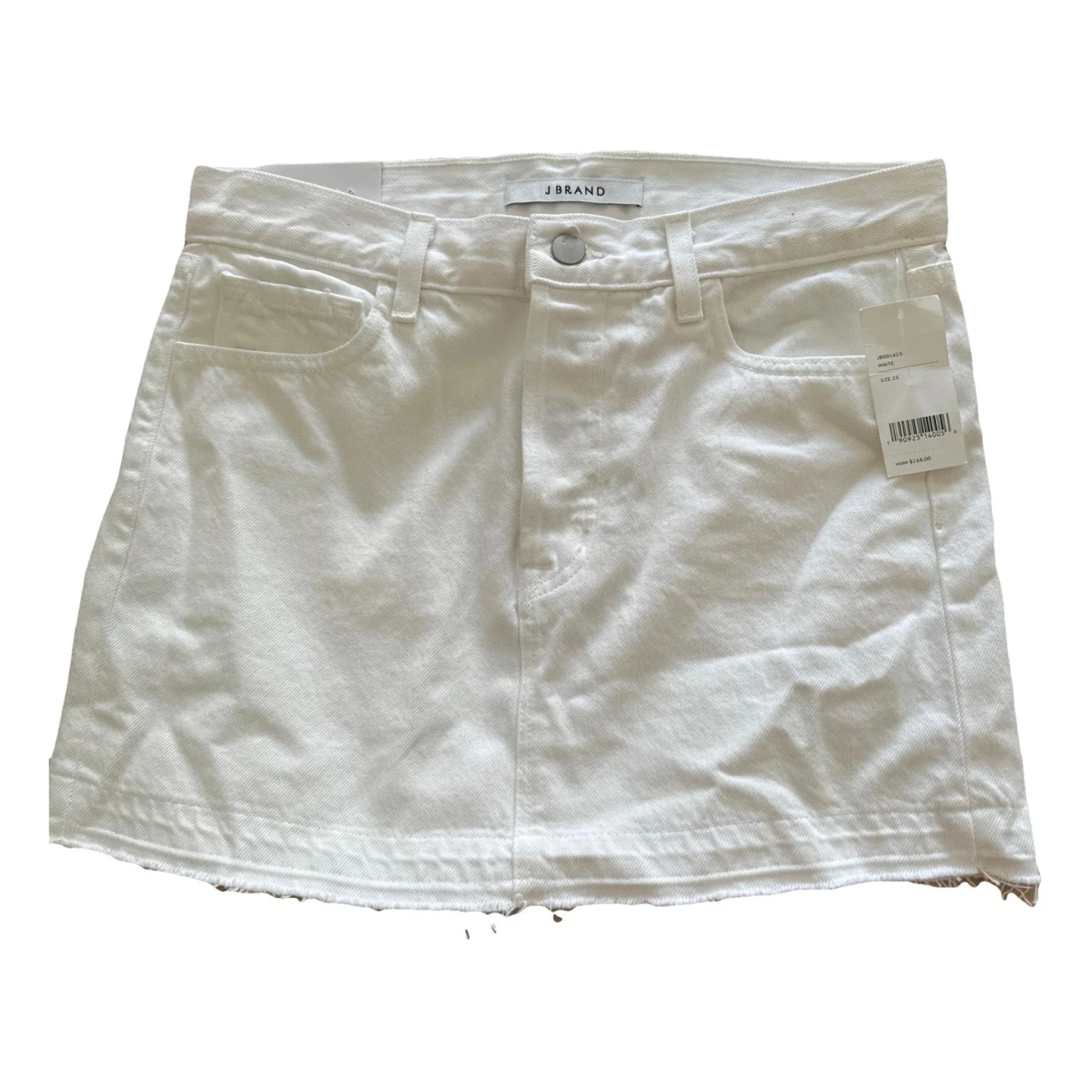 Pre-owned J Brand Mini Skirt In White