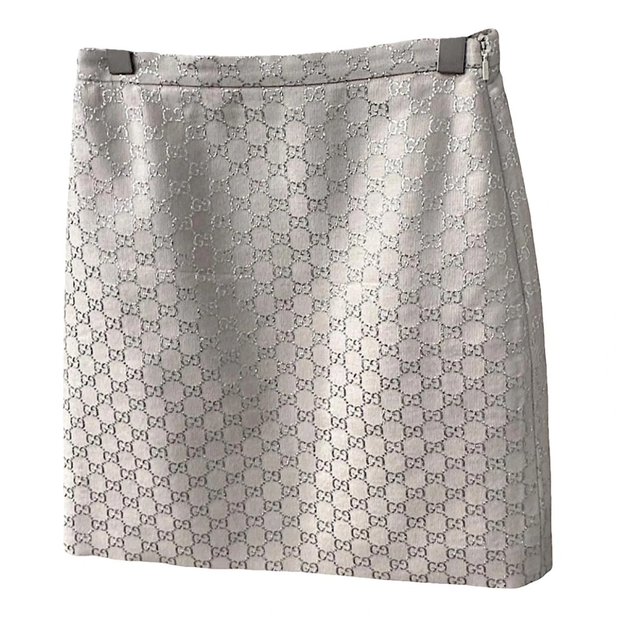 Pre-owned Gucci Wool Skirt In Silver