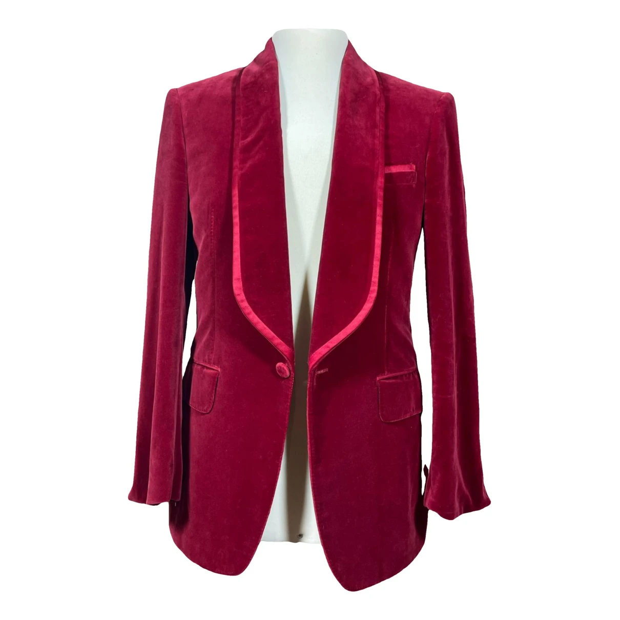 Pre-owned Gucci Silk Vest In Red