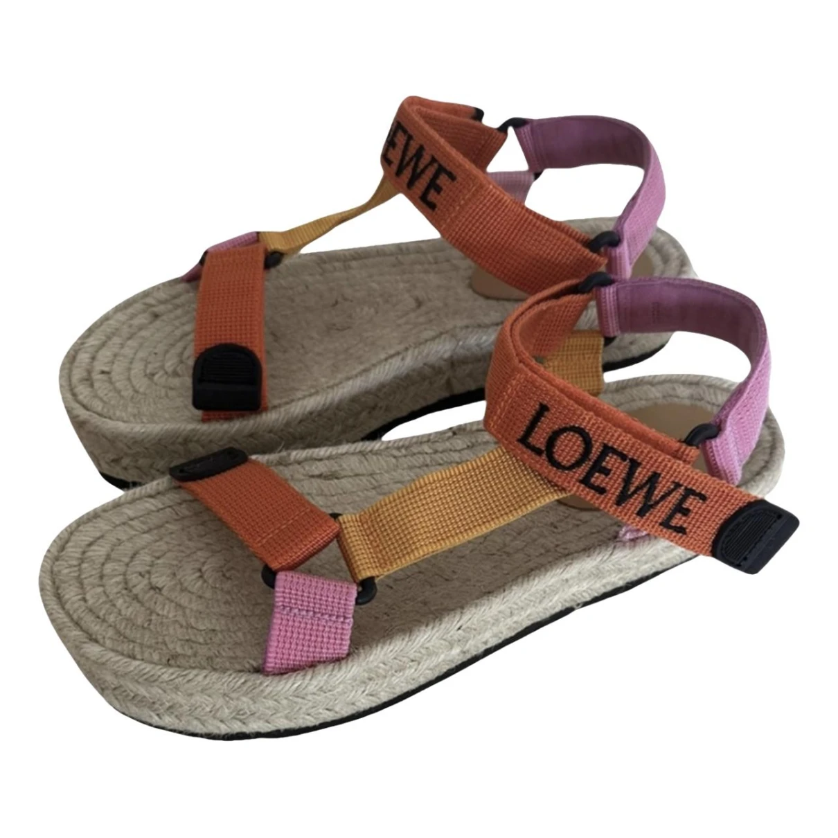 Pre-owned Loewe Cloth Sandal In Multicolour