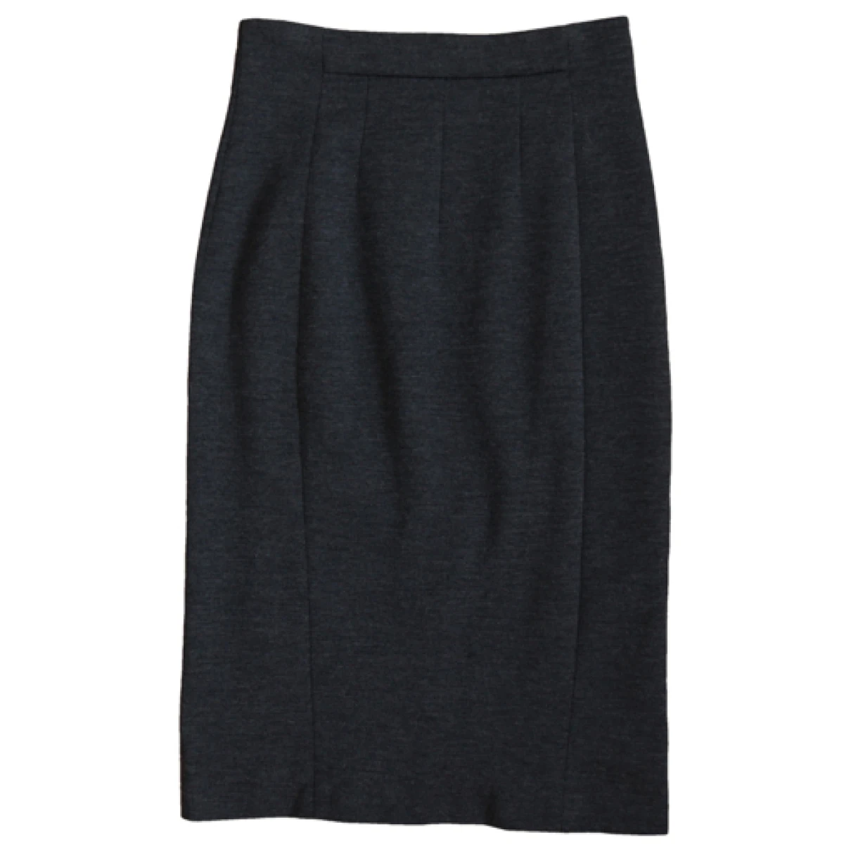 Pre-owned Prada Wool Mid-length Skirt In Grey
