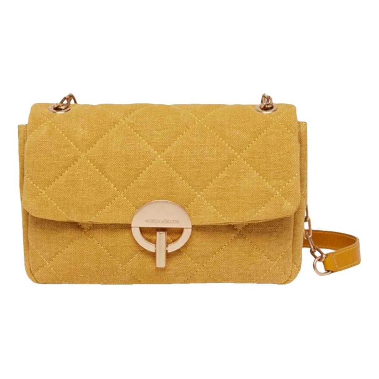 Pre-owned Vanessa Bruno Linen Handbag In Yellow
